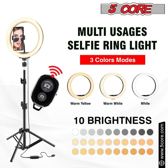 12Inch LED Ring Light Adjustable Stand Phone Holder RL 12 - Picture 2 of 14